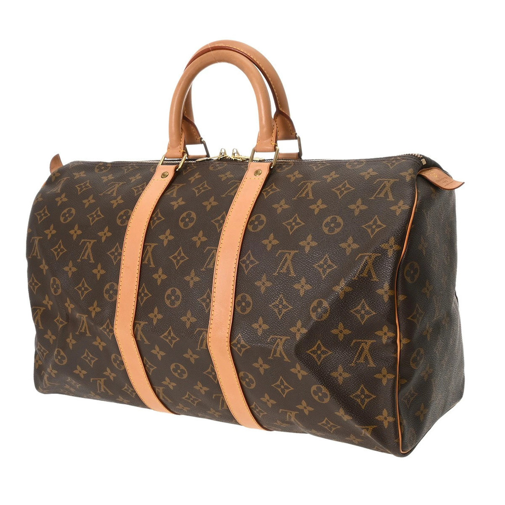 Louis Vuitton Boston Monogram Bag Keepall Canvas Brown